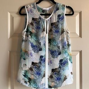 Watercolor floral tank